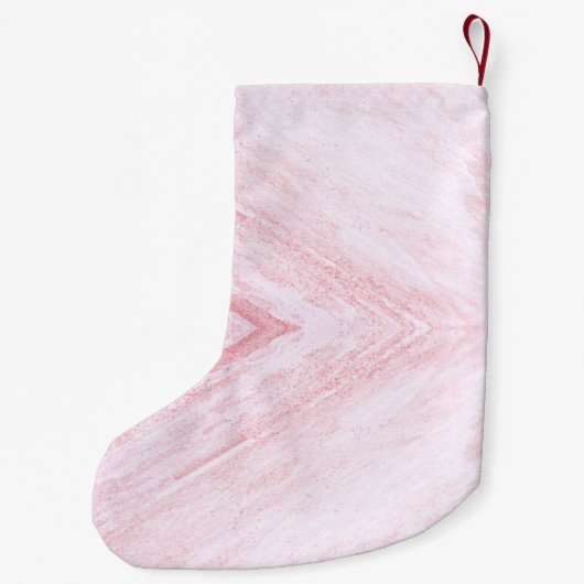 Flamingo in Weihnachtsmannmütze Custom Weihnachts- Kleiner Weihnachtsstrumpf (Rückseite)