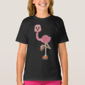 Flamingo Inline Skaten Roller Skate T-Shirt (Vorderseite)