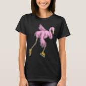 Flamingo Inline Skaten Roller Skate T-Shirt (Vorderseite)