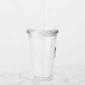 Flamingo Island Aruba | Acrylic Drink Cup Tumbler Acryltrinkbecher (Rechts)