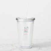 Flamingo Island Aruba | Acrylic Drink Cup Tumbler Acryltrinkbecher (Rückseite)