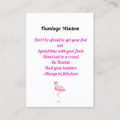 Flamingo Island Style Visitenkarte (Rückseite)