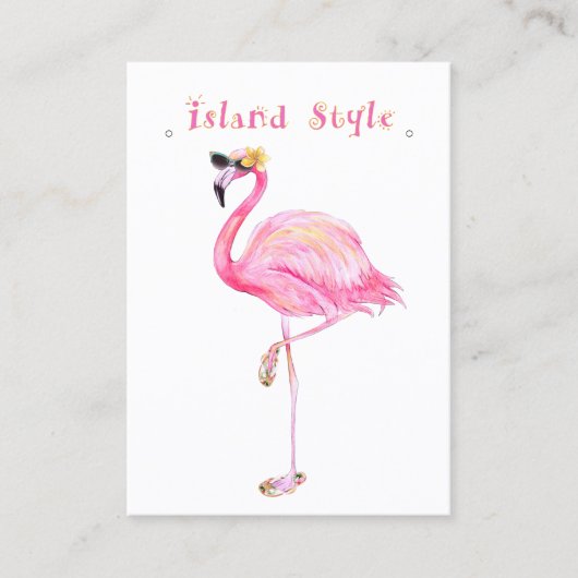 Flamingo Island Style Visitenkarte (Vorderseite)