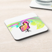 Flamingo joy getränkeuntersetzer (Linke Seite)