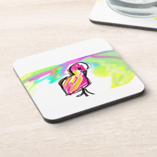 Flamingo joy getränkeuntersetzer (Linke Seite)