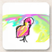 Flamingo joy getränkeuntersetzer (Vorderseite)