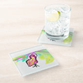 Flamingo joy glasuntersetzer (Schrägansicht)