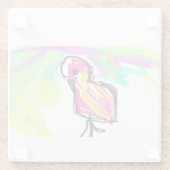 Flamingo joy glasuntersetzer (Rückseite)