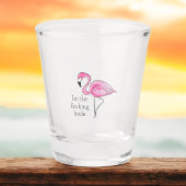 Flamingo Junggeselinnen-Abschied Ich bin die Flock Schnapsglas
