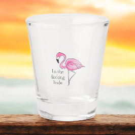 Flamingo Junggeselinnen-Abschied Ich bin die Flock Schnapsglas