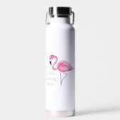 Flamingo Junggeselinnen-Abschied Ich bin die Flock Trinkflasche (Vorne)