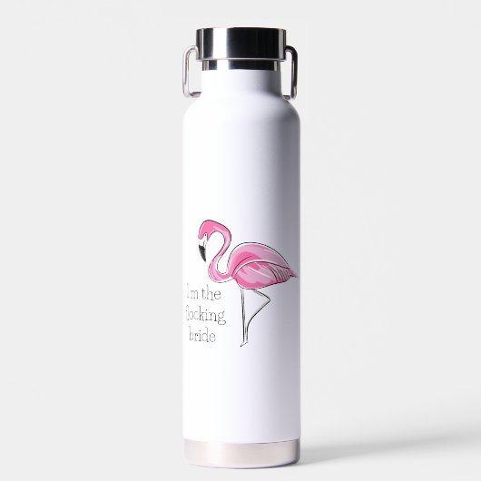 Flamingo Junggeselinnen-Abschied Ich bin die Flock Trinkflasche (Vorne)