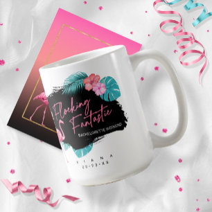 Flamingo Junggesellinnen Abschieds- Flockung Fanta Kaffeetasse