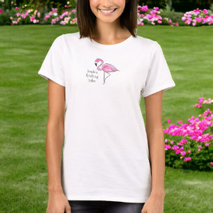 Flamingo Junggesellinnen Abschiedsparty Flockende  T-Shirt