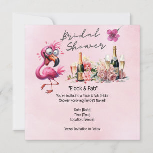 Flamingo-Junggesellinnenabschied Save The Date