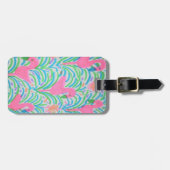 Flamingo Jungle Party Gepäckanhänger (Vorderseite horizontal)