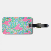 Flamingo Jungle Party Gepäckanhänger (Rückseite horizontal)