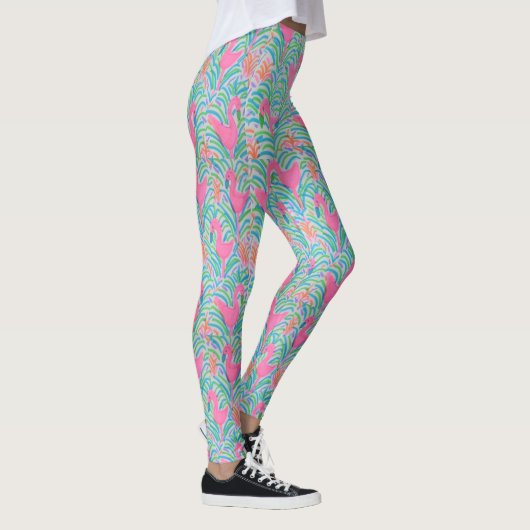 Flamingo Jungle Party Leggings (Rechts)