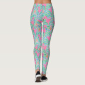 Flamingo Jungle Party Leggings (Rückseite)