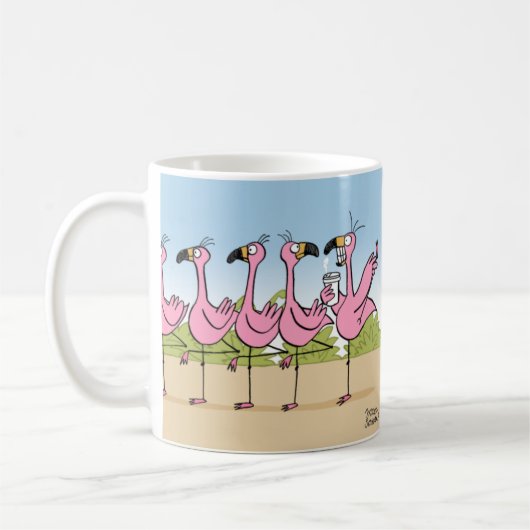 Flamingo-Kaffee Kaffeetasse (Links)