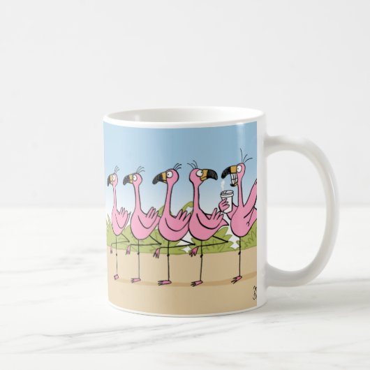 Flamingo-Kaffee Kaffeetasse (Rechts)
