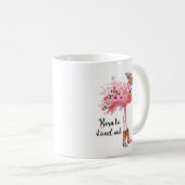 Flamingo-Kaffee-Tasse "Geboren, sich auszustechen" Kaffeetasse (VorderseiteRechts)