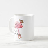 Flamingo-Kaffee-Tasse "Geboren, sich auszustechen" Kaffeetasse (Vorderseite Links)
