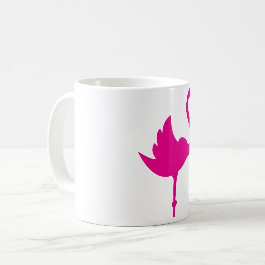 Flamingo Kaffeetasse (Vorderseite Links)