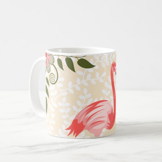 Flamingo Kaffeetasse (Vorderseite Links)