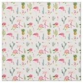 Flamingo-Kaktus-Ananas-Hibiskus-Muster Stoff (Muster)