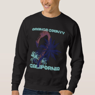 Flamingo Kalifornien Orange County Strand Palmenba Sweatshirt