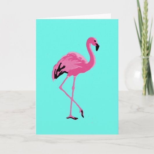 Flamingo Karte (Vorderseite)