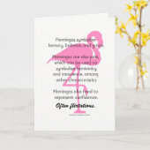 Flamingo Karte (Gelbe Blume)