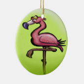 Flamingo Keramik Ornament (Rechts)