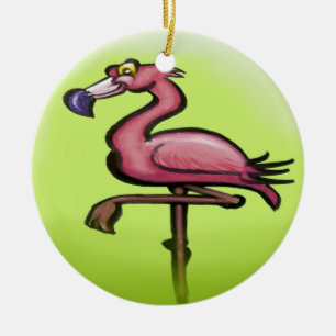 Flamingo Keramik Ornament