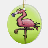 Flamingo Keramik Ornament (Links)