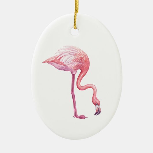 Flamingo Keramik Ornament (Vorne)