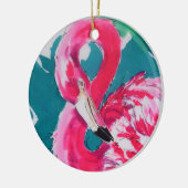 Flamingo Keramik Ornament (Links)