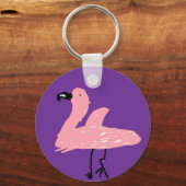 Flamingo Key Kette Schlüsselanhänger (Vorderseite)
