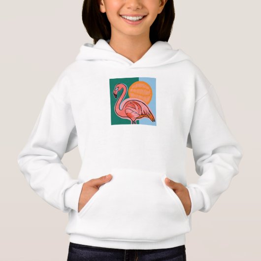 Flamingo Kinder Hoodie (Vorderseite)