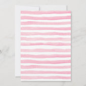 Flamingo Kinderdusche Einladung Schwarz-weiß (Rückseite)