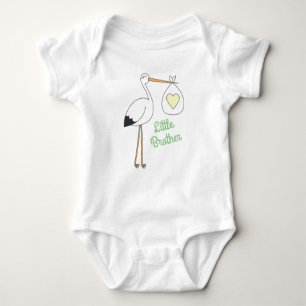 Flamingo Kinderdusche Niedlich Tropical Little Bro Baby Strampler