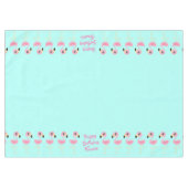 Flamingo Kindergeburtstag Tropical Tischdecke (Vorderseite (Horizontal))