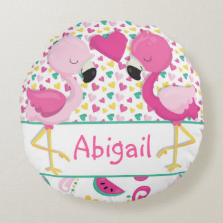 Flamingo Kissen Zimmer Dekoration Rund Kissen