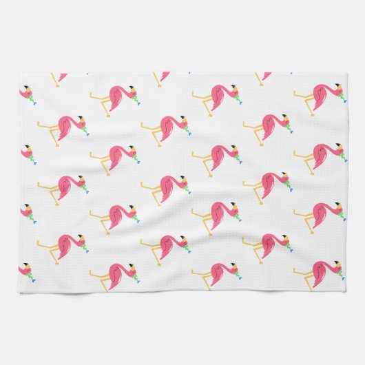 Flamingo Kitchen Handtuch (Horizontal)