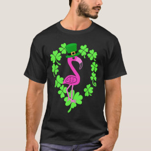 Flamingo Kleeblatt St Patricks Day Animal T-Shirt