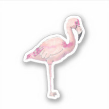 Flamingo, kleiner Vinyl Sticker