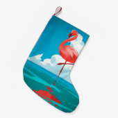 Flamingo Kleiner Weihnachtsstrumpf (Vorderansicht (hängend))