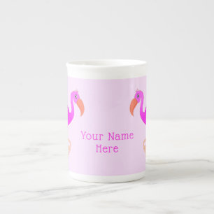 Flamingo-Knochen-China-Tasse mit benutzerdefiniert Porzellantasse