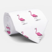 Flamingo Krawatte (Gerollt)